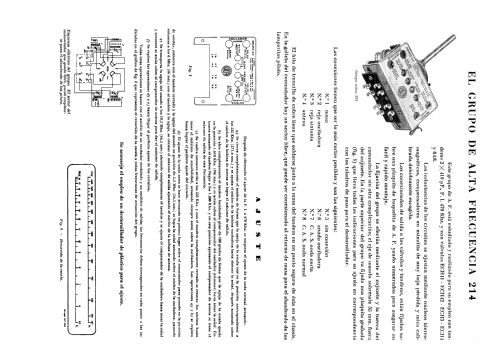 Grupo bobinas alta frecuencia 214; Vica Talleres, (ID = 1434088) Radio part