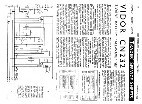 CN232; Vidor Ltd.; Erith (ID = 1024631) Radio