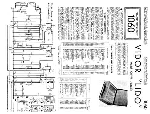 Lido CN411; Vidor Ltd.; Erith (ID = 1018061) Radio