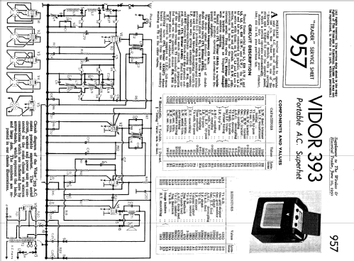 Riviera CN393; Vidor Ltd.; Erith (ID = 2275752) Radio