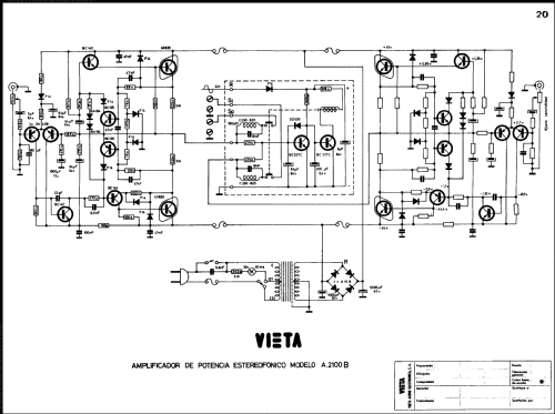 Amplificador Estéreo A.2100 B; Vieta Audio (ID = 2283896) Ampl/Mixer