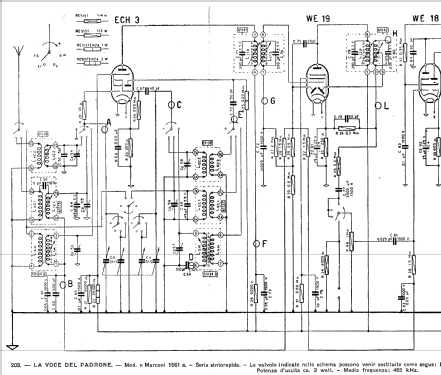 Marconi 1561 Ch= 611; La Voce del Padrone; (ID = 620993) Radio