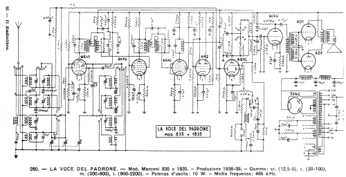 Marconi 1835; La Voce del Padrone; (ID = 55004) Radio