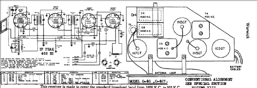 0-40 ; Warwick Mfg. Corp., (ID = 704326) Radio