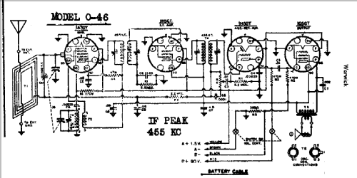 0-46 ; Warwick Mfg. Corp., (ID = 704805) Radio