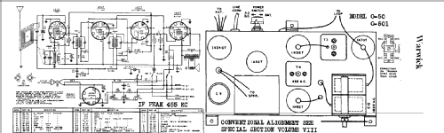 Troubador Crane Warwick 0-501; Warwick Mfg. Corp., (ID = 705810) Radio