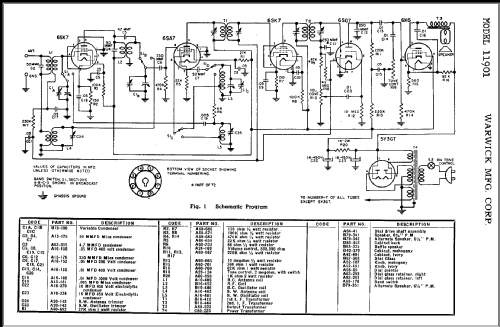 11901 ; Warwick Mfg. Corp., (ID = 313247) Radio