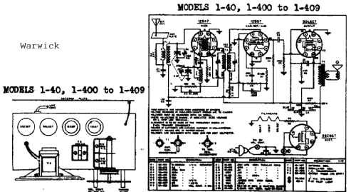 1-400 ; Warwick Mfg. Corp., (ID = 713664) Radio