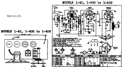 1-40 ; Warwick Mfg. Corp., (ID = 713691) Radio