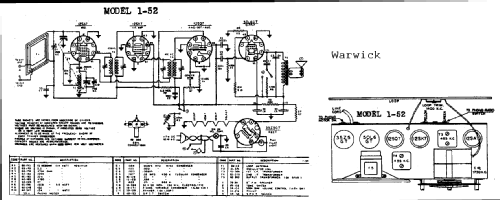 1-52 ; Warwick Mfg. Corp., (ID = 717912) Radio