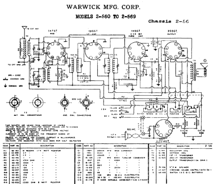 Troubador 2-565 Ch= 2-56; Warwick Mfg. Corp., (ID = 715701) Radio