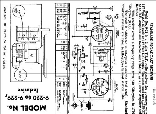 9-220 ; Warwick Mfg. Corp., (ID = 716345) Radio