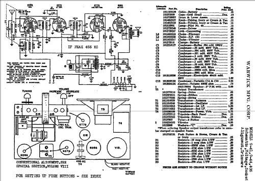 9-41 ; Warwick Mfg. Corp., (ID = 718258) Radio