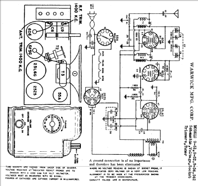 9-51 ; Warwick Mfg. Corp., (ID = 718595) Radio