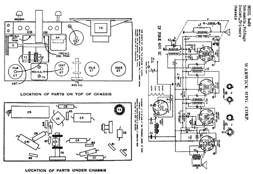 9-58 ; Warwick Mfg. Corp., (ID = 718466) Radio