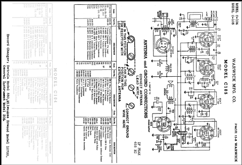 Clarion C-105 The Clarionette; Warwick Mfg. Corp., (ID = 487696) Radio