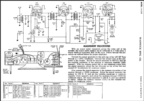 Clarion C-108 The Range-Master; Warwick Mfg. Corp., (ID = 487706) Radio