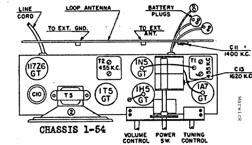 Ch= 1-54; Warwick Mfg. Corp., (ID = 717909) Radio