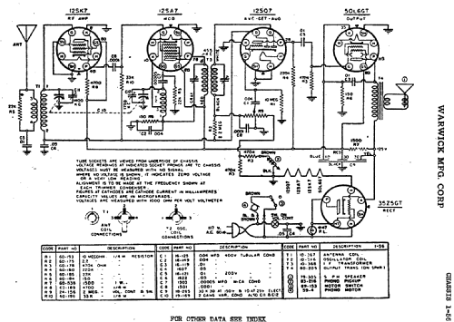 Ch= 1-56; Warwick Mfg. Corp., (ID = 717910) Radio