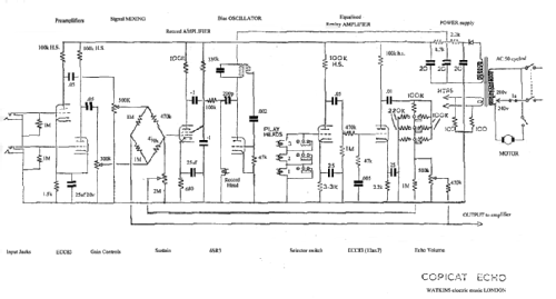 Copicat Echo Unit ; Watkins Electric (ID = 2230237) Ampl/Mixer