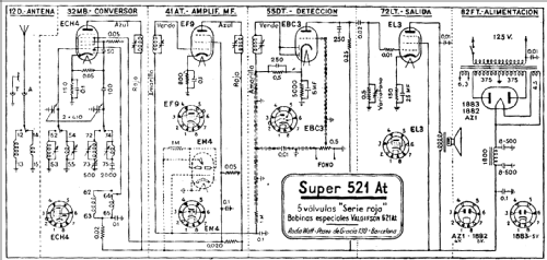 Super 521-At; Radio Watt Valgifson (ID = 341777) Radio