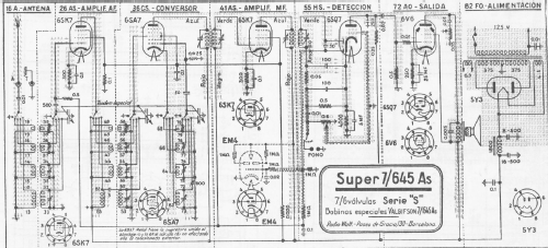 Super 7/645-As; Radio Watt Valgifson (ID = 1008991) Radio