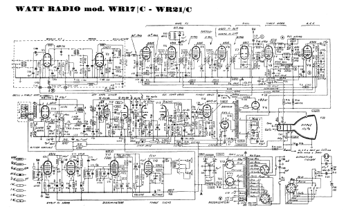 Televisore WR17/C - WR21/C; Watt Radio; Torino (ID = 2926843) Television