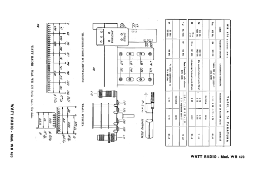 WR470; Watt Radio; Torino (ID = 2470108) Radio