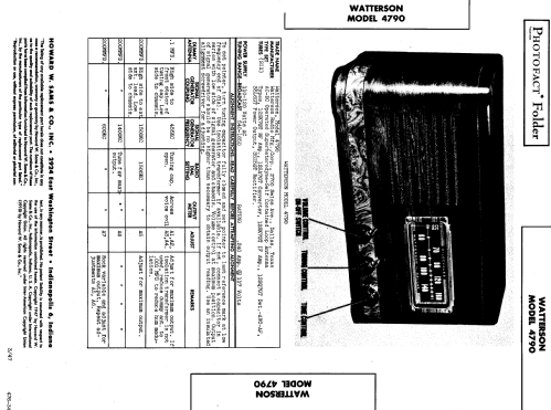 4790 ; Watterson Radio Mfg. (ID = 827477) Radio