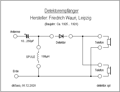 Detektorempfänger ; Wauri, Friedrich; (ID = 2639919) Crystal