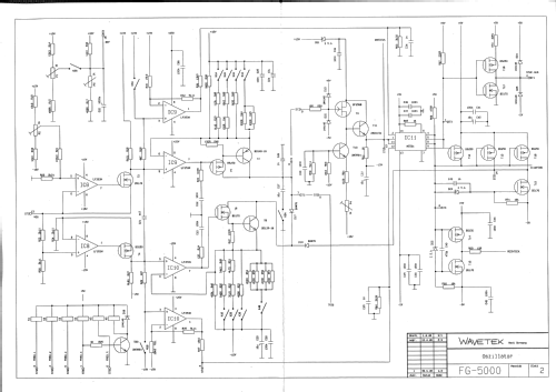 5 MHz Function Generator FG-5000 A; Wavetek Corporation; (ID = 2595133) Equipment