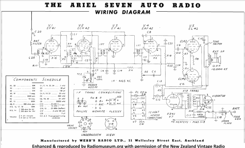 Ariel Seven Auto Radio ; Webb's Radios Ltd.; (ID = 2699586) Radio