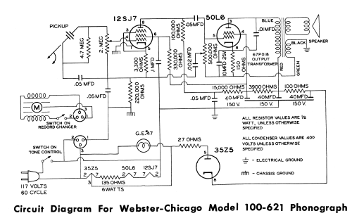 Record Changer 100-621 Ch= 100; Webster Co., The, (ID = 2187165) Reg-Riprod