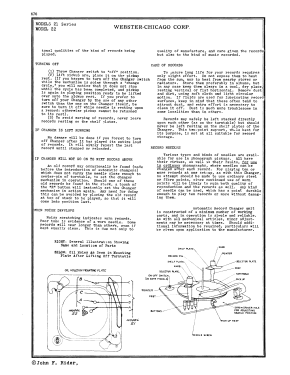 Record Changer 21; Webster Co., The, (ID = 2980423) Enrég.-R