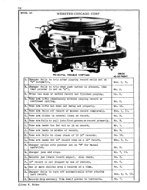 Record Changer 40; Webster Co., The, (ID = 2980956) R-Player