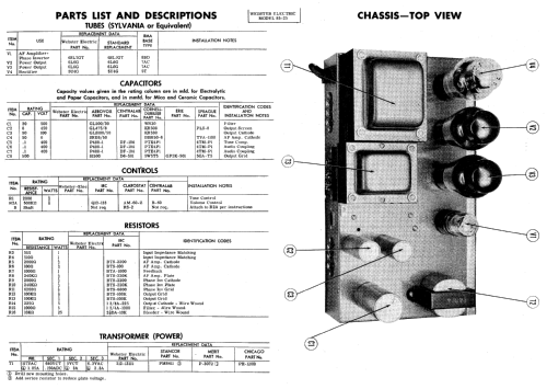 85-25 ; Webster Electric (ID = 571275) Ampl/Mixer