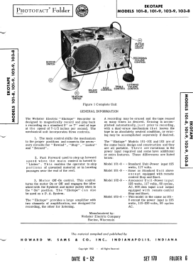 Ekotape 101-9 ; Webster Electric (ID = 3057612) R-Player