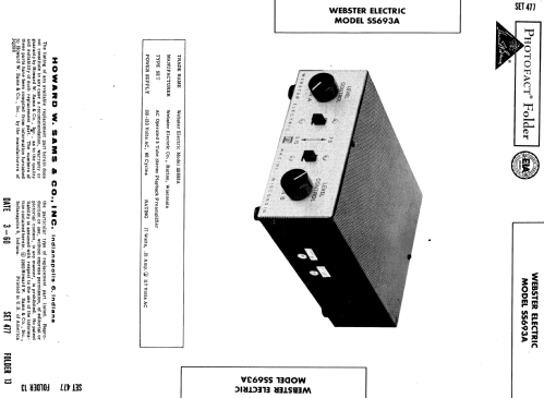 SS693A ; Webster Electric (ID = 544342) Ampl/Mixer