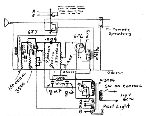 Teletalk S ; Webster Electric (ID = 1190151) Ampl/Mixer