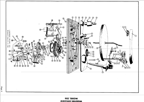 Record Changer Chassis 356-1 ; Webster Co., The, (ID = 570999) Enrég.-R