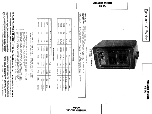 66-1A ; Webster Co., The, (ID = 953431) Ampl/Mixer