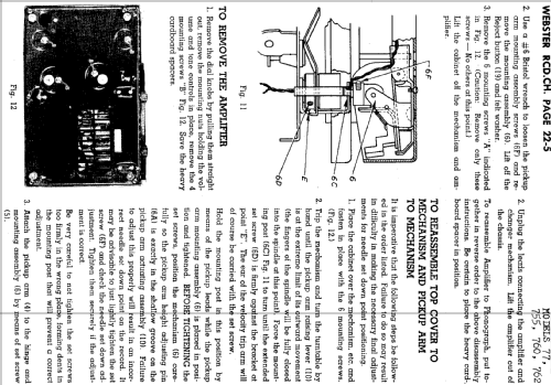 Record Changer Seven Sixty Two 762 Ch= 77-1; Webster Co., The, (ID = 731298) R-Player