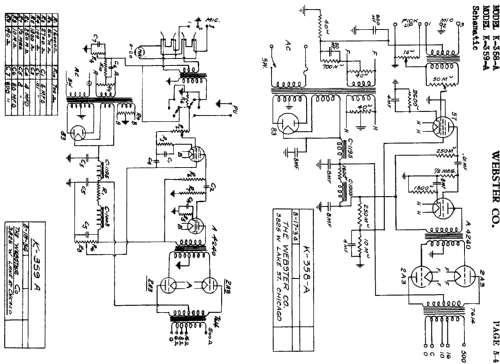 K-358-A ; Webster Co., The, (ID = 722756) Ampl/Mixer