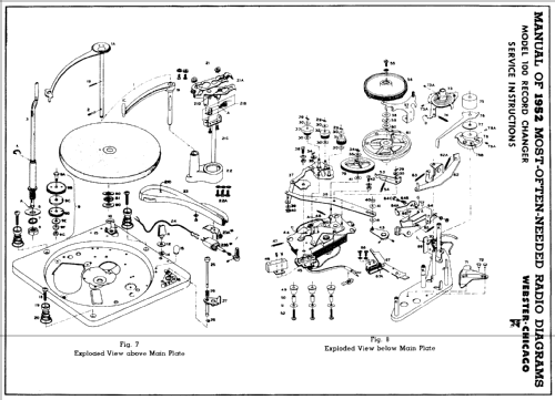 Record Changer Chassis 101 ; Webster Co., The, (ID = 729115) Sonido-V