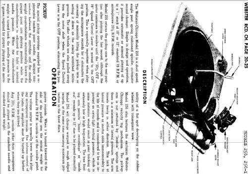 Record Changer 256 ; Webster Co., The, (ID = 728652) R-Player