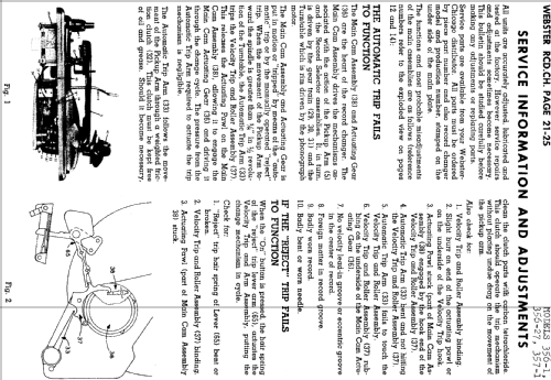 Record Changer Chassis 356-27 ; Webster Co., The, (ID = 731221) R-Player