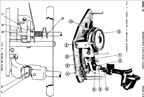 Record Changer Chassis 50 ; Webster Co., The, (ID = 728080) R-Player