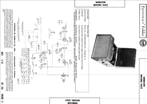 Webcor RP-1653 ; Webster Co., The, (ID = 548954) Enrég.-R