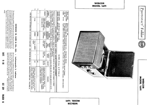 Webcor 1691 ; Webster Co., The, (ID = 500339) Radio