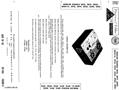 Webcor Regent High Fidelity 2820; Webster Co., The, (ID = 596416) Enrég.-R